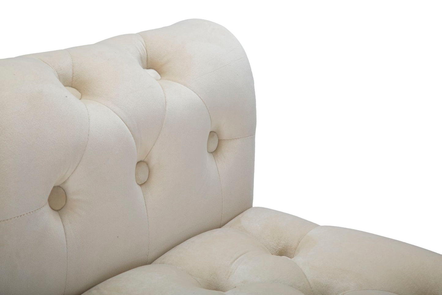 Zitbank Paris Crema/Gold 60x120x40 cm