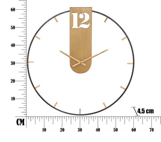 Wandklok Goldy Glam 60x60x4.5 cm