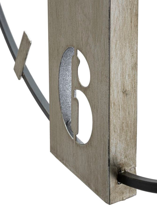 Wandklok Silvery Glam 63x61x4.5 cm