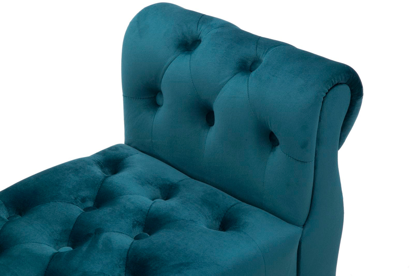 Zitbank Paris Teal/Gold 60x120x40 cm