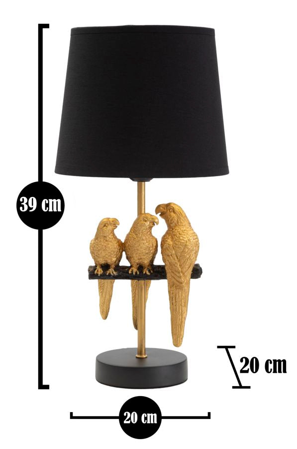 Bedside Lamp Parrots 39x20x20 cm