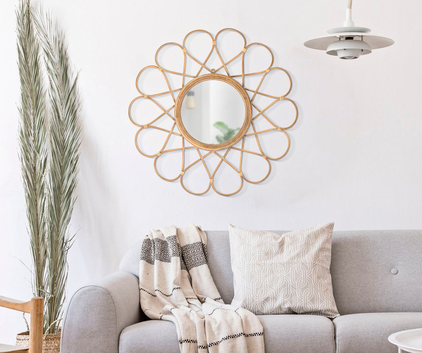 Wandspiegel Almeria Boho Chic 65.5x65.5x3 cm