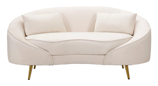 Sofa Oslo Tweezits Met Kussens Crème 68x148x84 cm