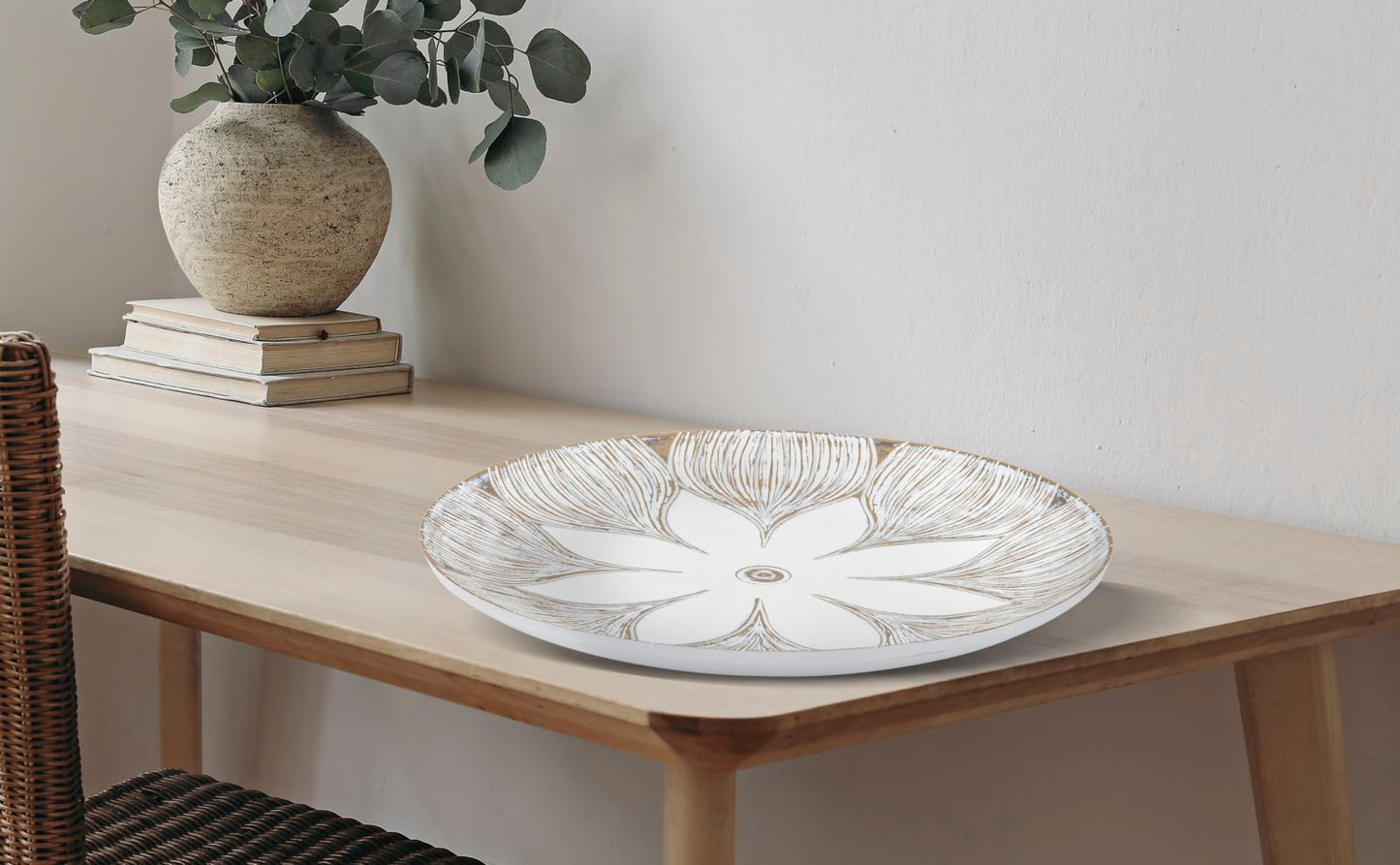 Decoratieve Schaal Athene Boho Chic 4.4x35.5x35.5 cm
