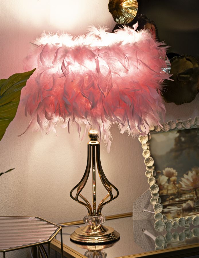 Tafellamp Tarty Pink Glam 54x25x25 cm