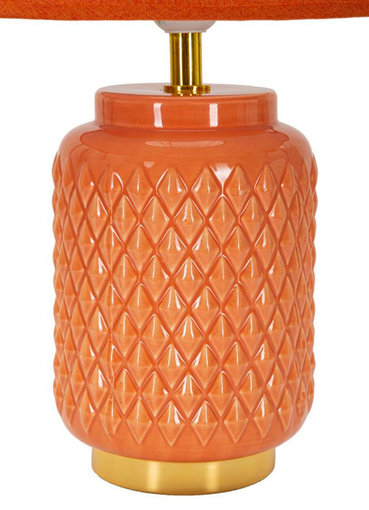 Tafellamp Vierkant Oranje 44x28x28 cm