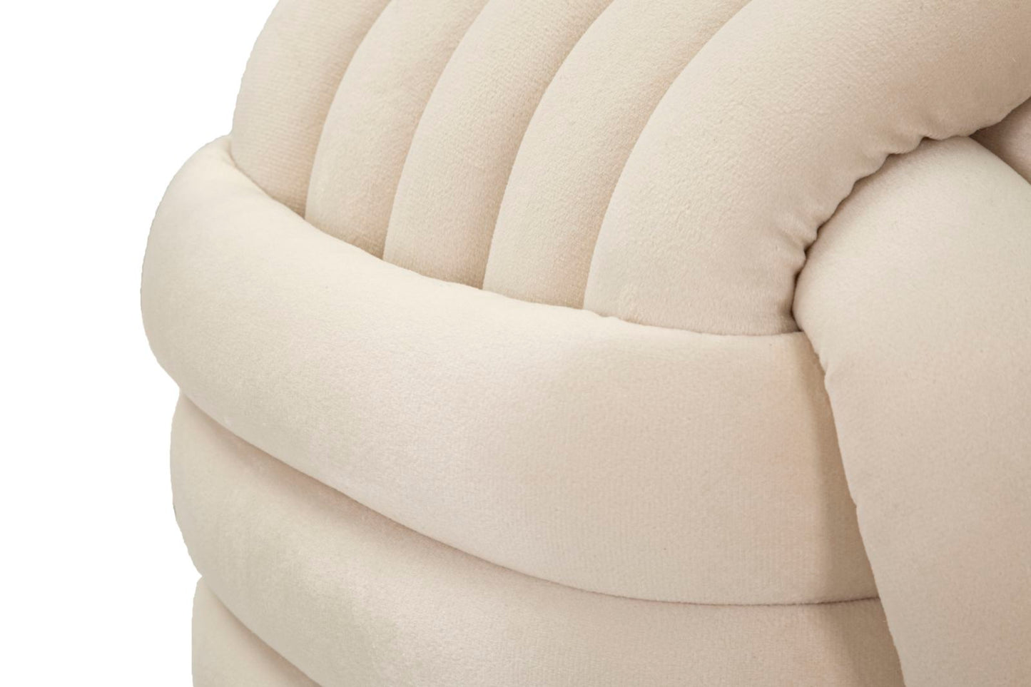 Pouf Softy Crème 45x45x45 cm