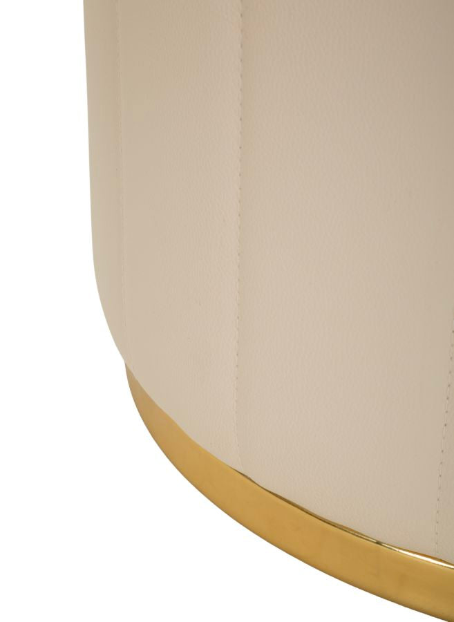 London Pouf Met Opbergruimte Crème 44x46.5x46.5 cm