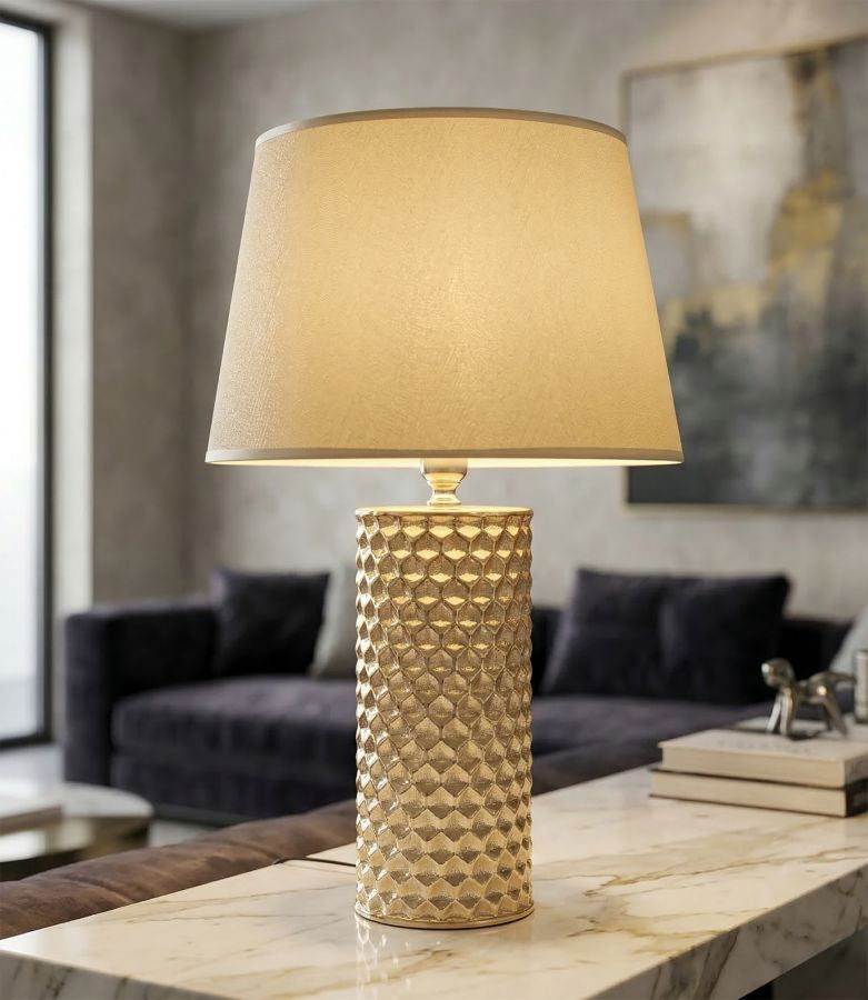 Tafellamp Glam Gold 47.5x30x30 cm