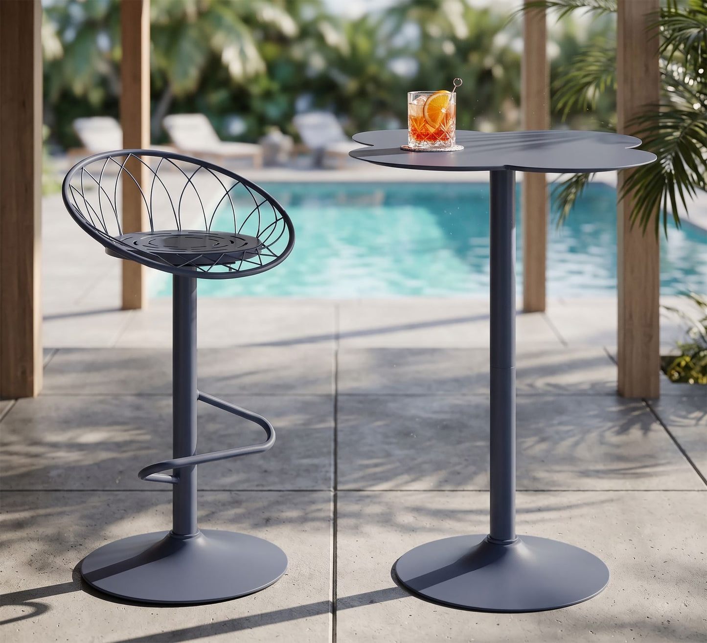 Clox Bar Table Tail 103x60x60 cm