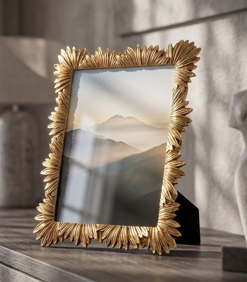Elegante Fotolijst Met Bladmotieven