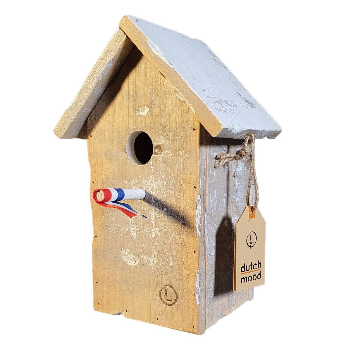Dutch Mood 2 vogelhuisjes puntdak en scheefdak