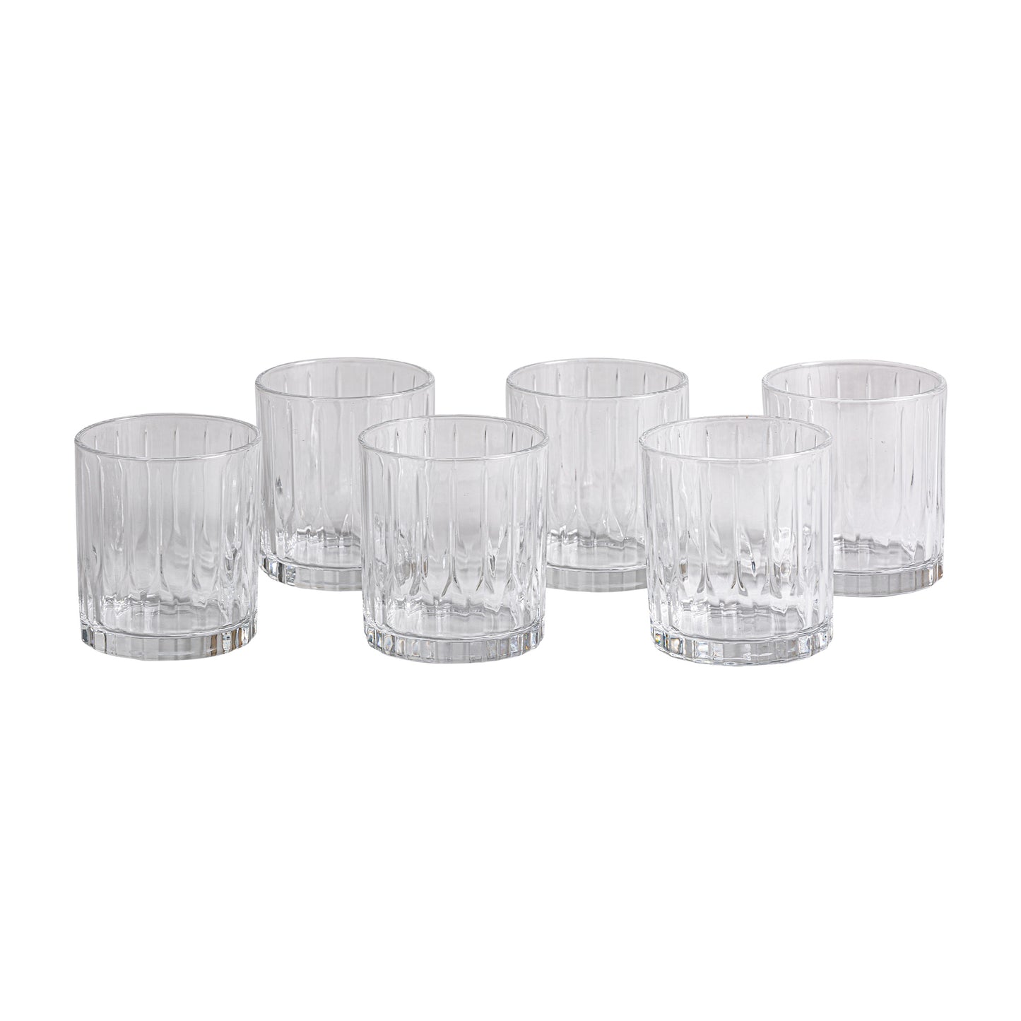 Birf Glas Set van 6 8x8x10 cm