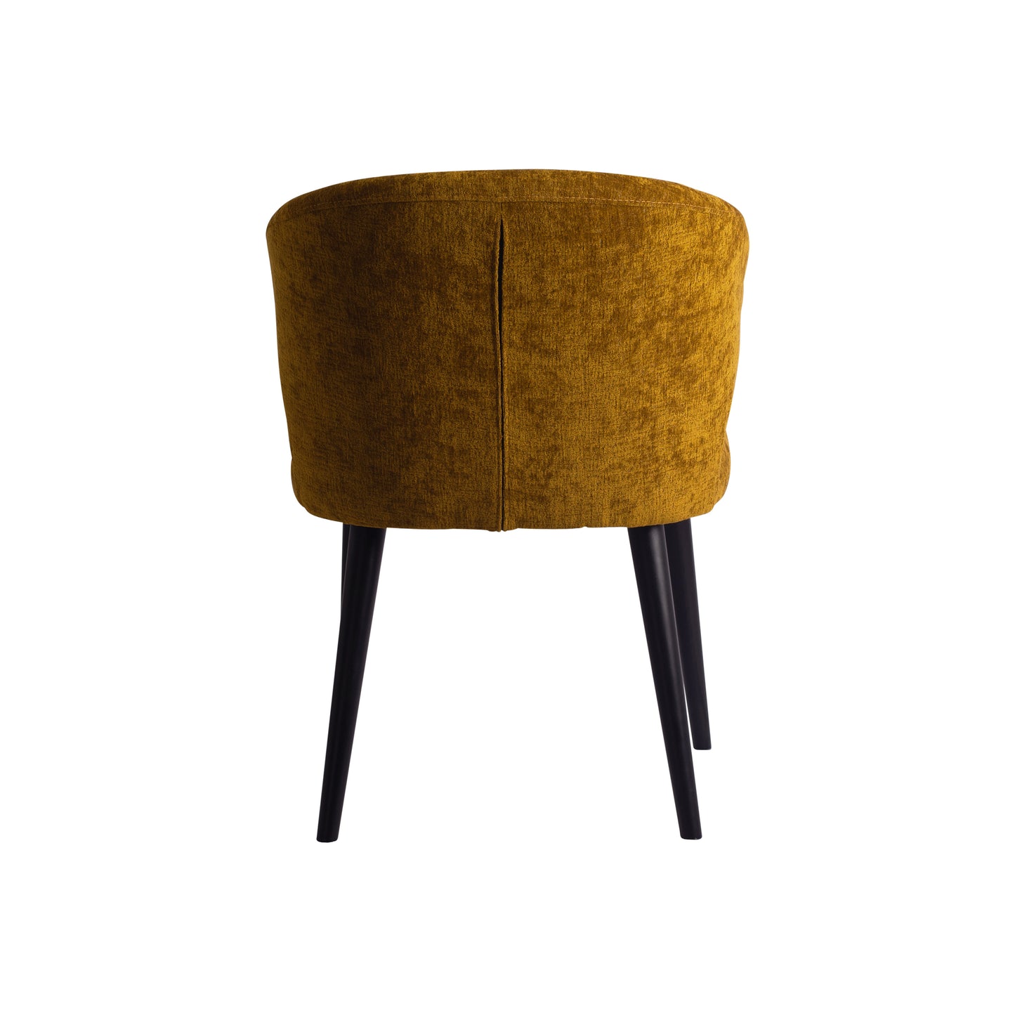 Fiori Yellow 6057 Dining Chair Black Wood Legs