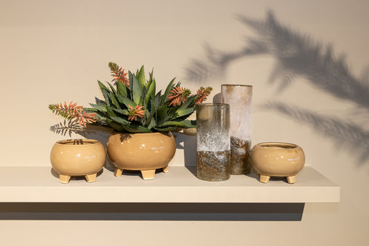 Loek Grey Glass Cilinder Vase Straight S