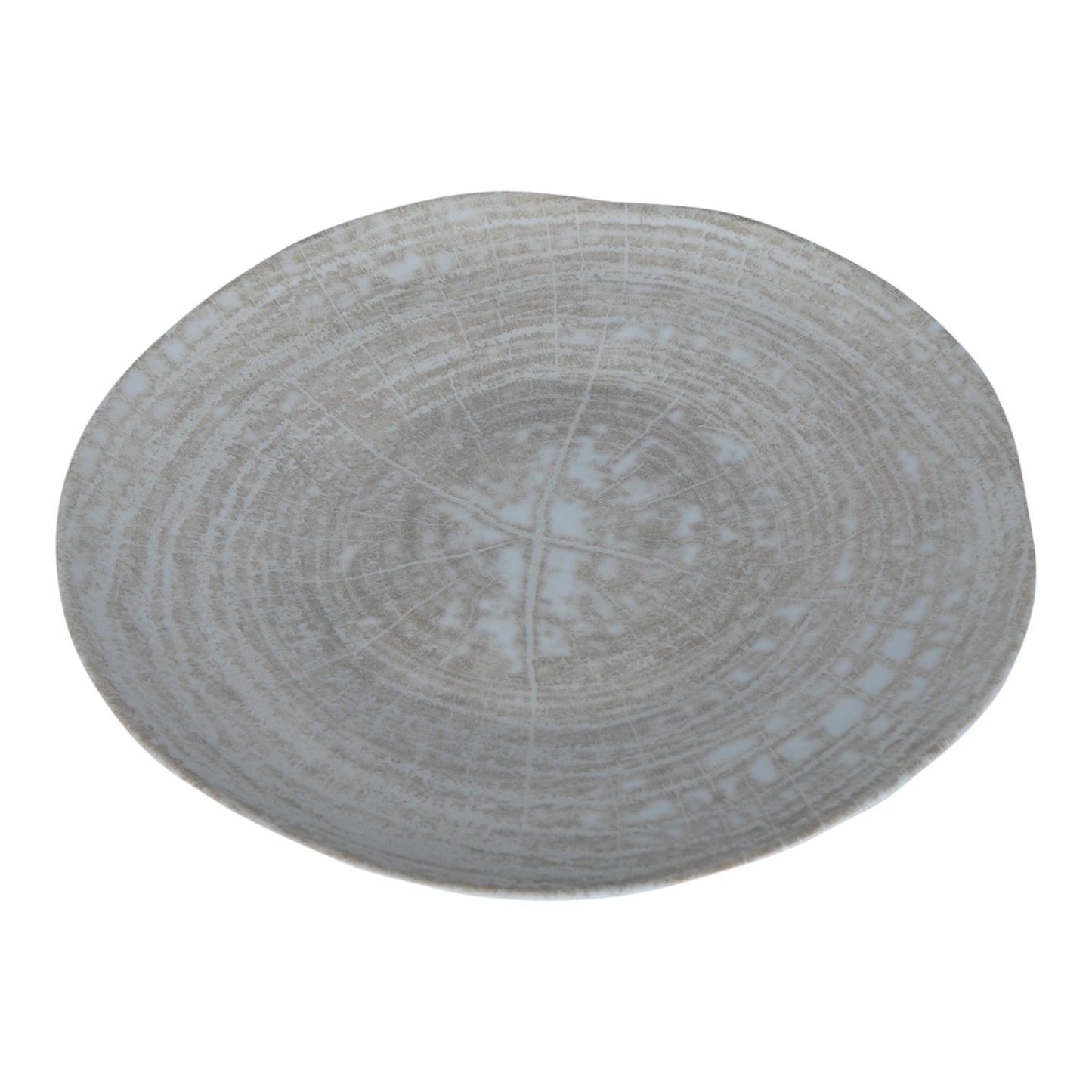 Kaylaa Crème Porselein Dinerbord Rond Set van 6 Stuks 2.5x23x23 cm