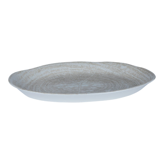 Kaylaa Crème Porselein Vissenschaal Ovaal Set van 6 Stuks - 6 Sets 3.5x32x18.5 cm