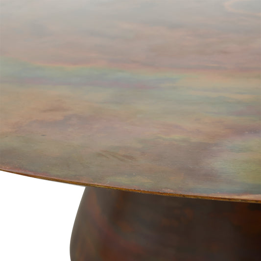 Comprador Copper Iron Coffeetable Round Sv2