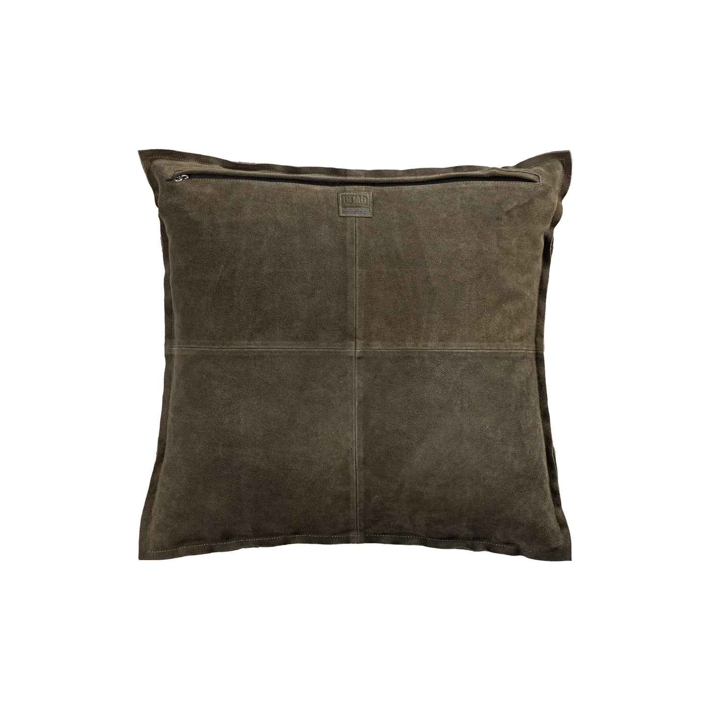 Cobie Groen Suède Leren Kussen Vierkant L - Set van 2 60x60x8 cm