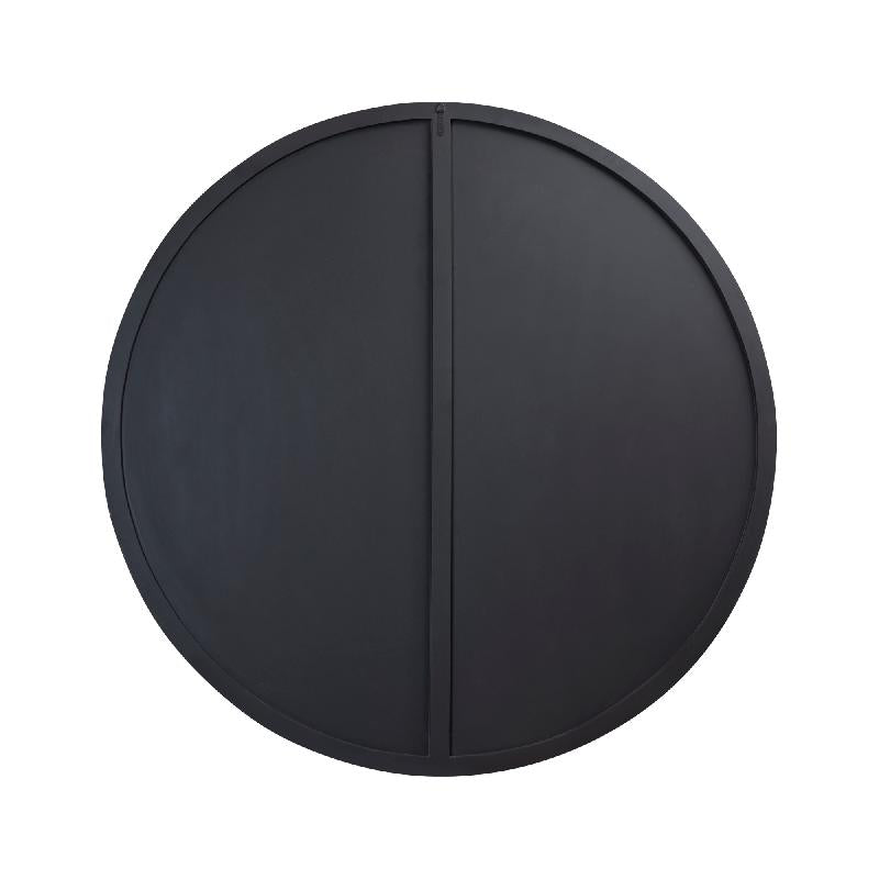 Zapp Zwart MDF Wandpaneel Gesneden Goud Rond 180x180x3 cm