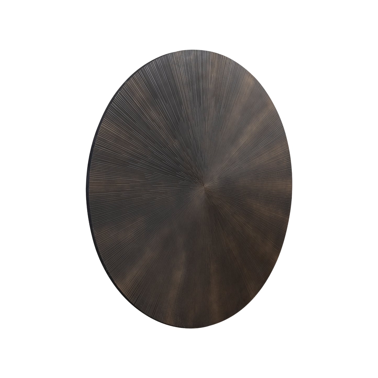 Zapp Zwart MDF Wandpaneel Gesneden Goud Rond 180x180x3 cm