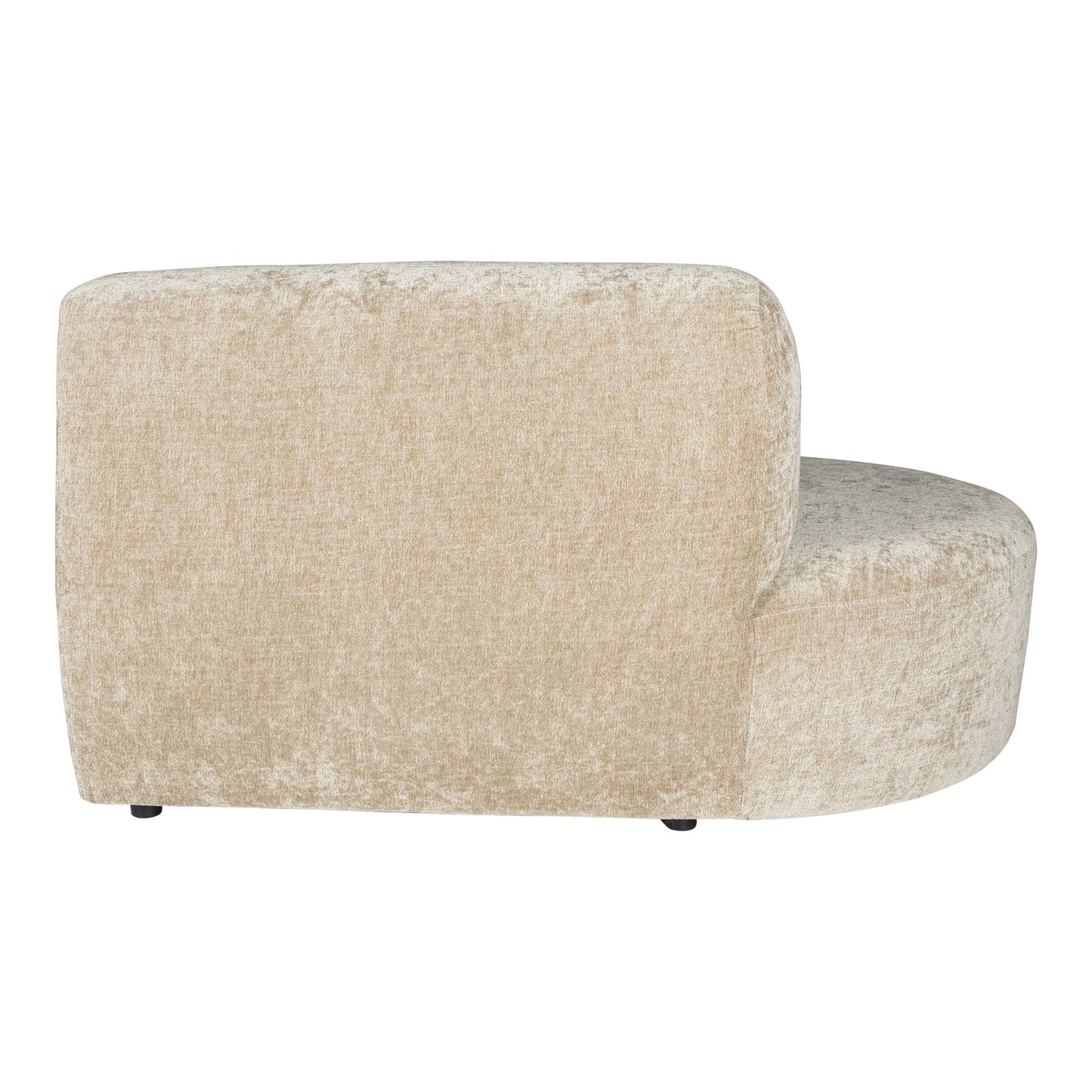 Lujo Sofa Cream Fiore Stof Linker Poef 71x141x100 cm