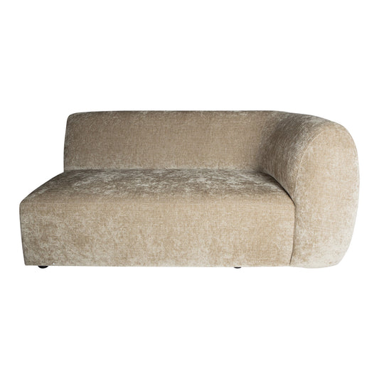 Lujo Sofa Cream Fiore Fabric 2-Zits Met Rechter Armleuning 71x166x100 cm