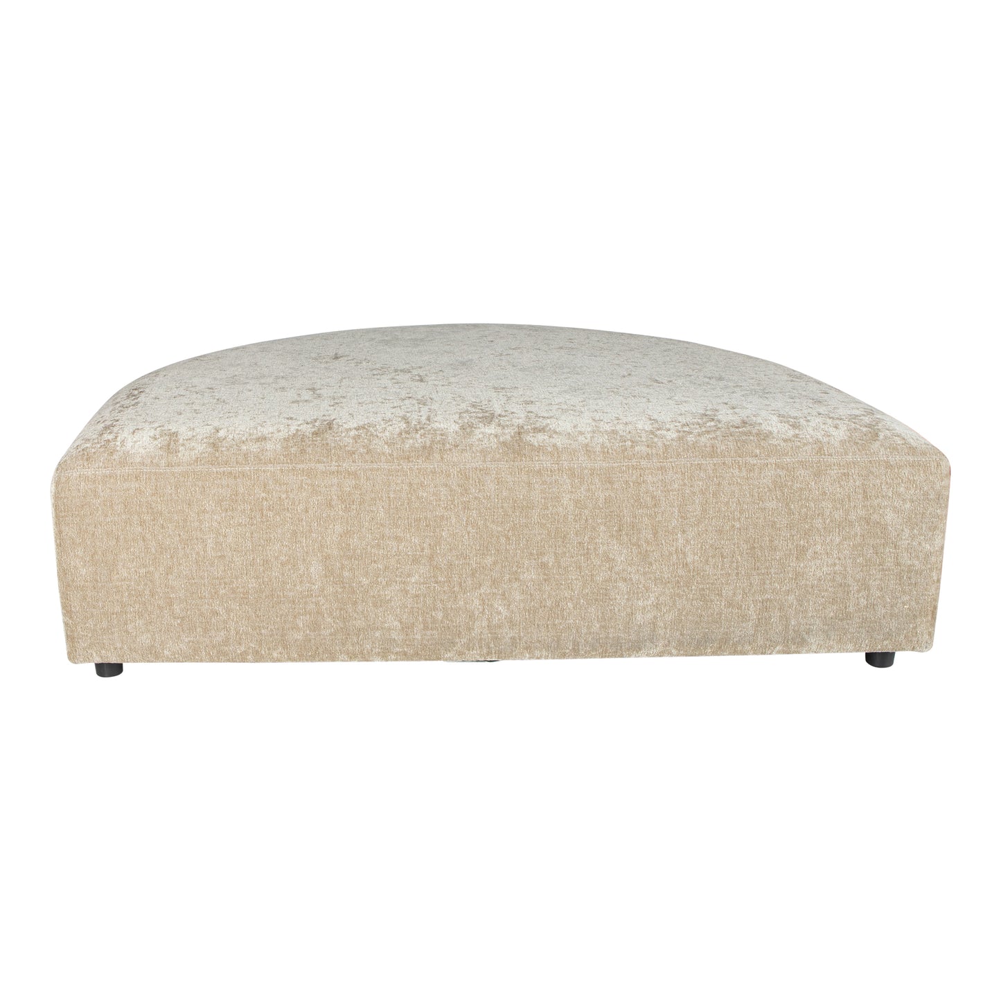 Lujo Cream Sofa Fiore Stof Longchair Pouf 42x142x107 cm