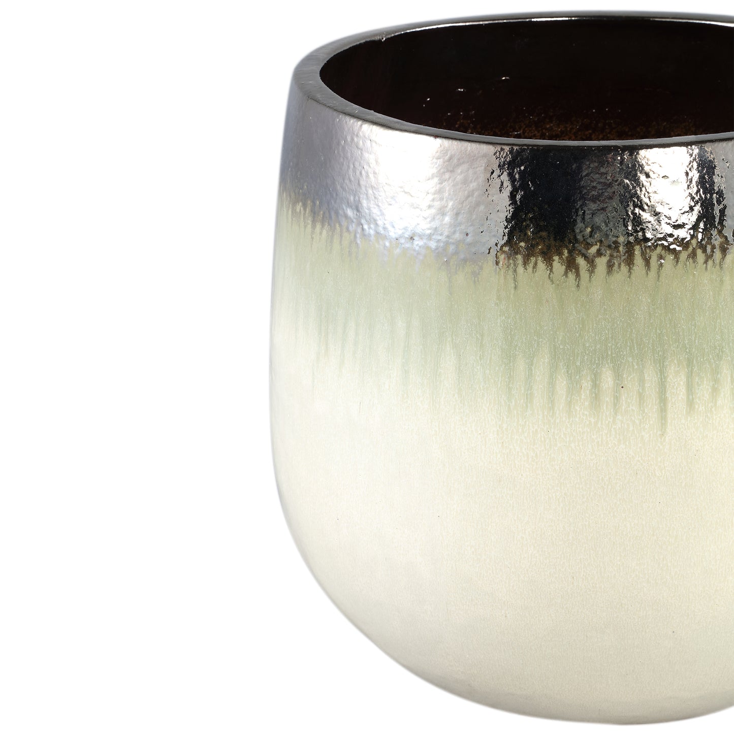 Oliver Crème Keramische Pot Ombre Rond Set Van 3 44x49x49 cm