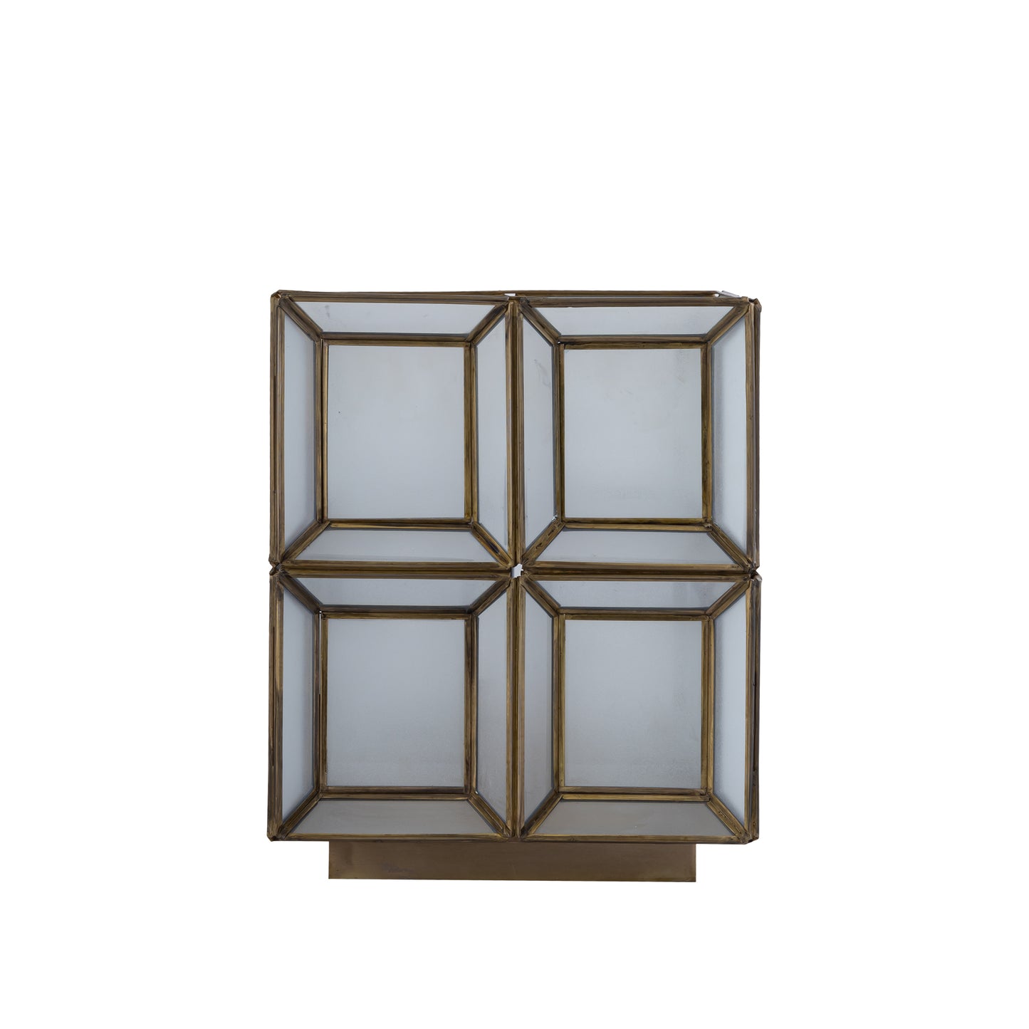 Layra Witte Melkglas Tafellamp Antiek Laag 30x24x24 cm