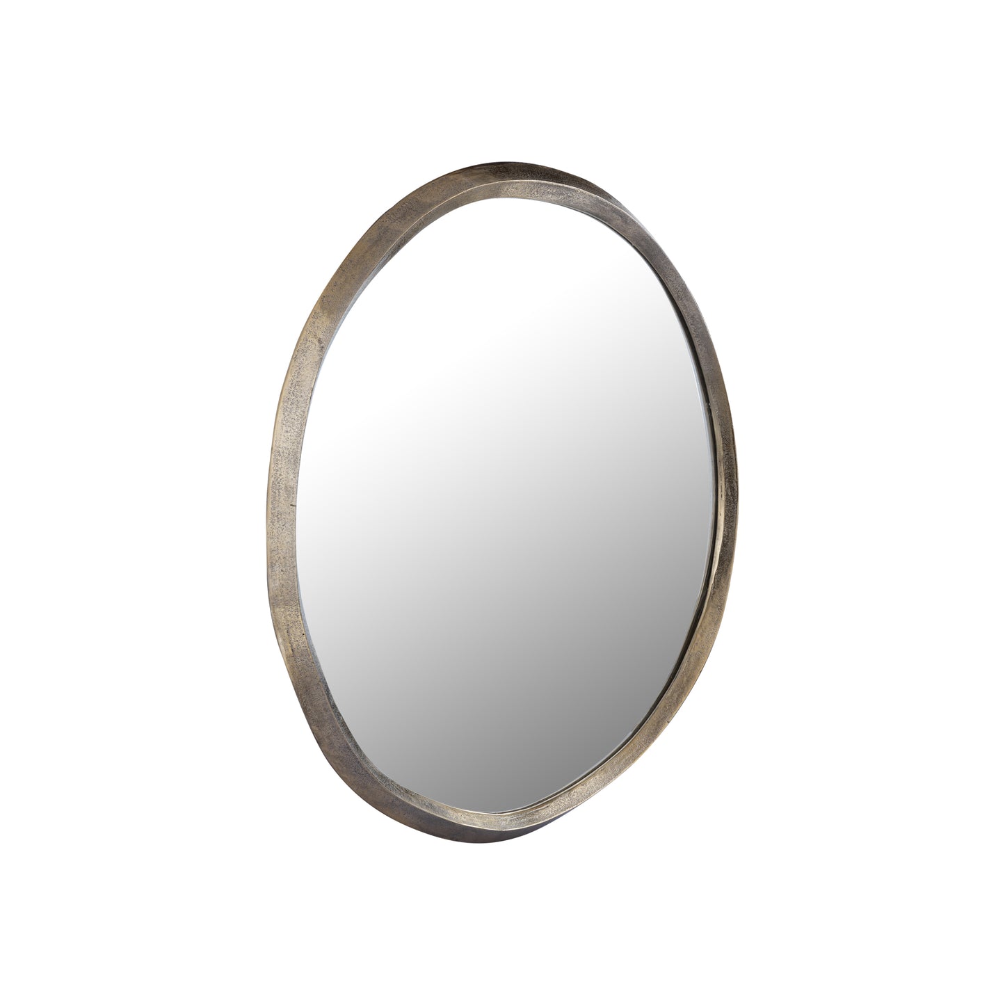 Limera Messing Aluminium Ronde Spiegel Met Onregelmatige Rand S 75x75x2 cm