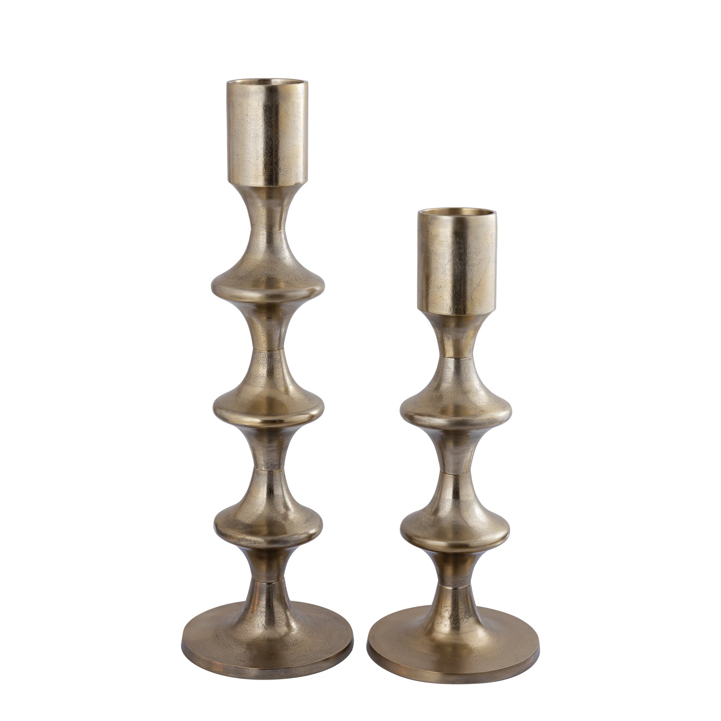 Taika Gouden Aluminium Ronde Kandelaar Laag 73x31x31 cm