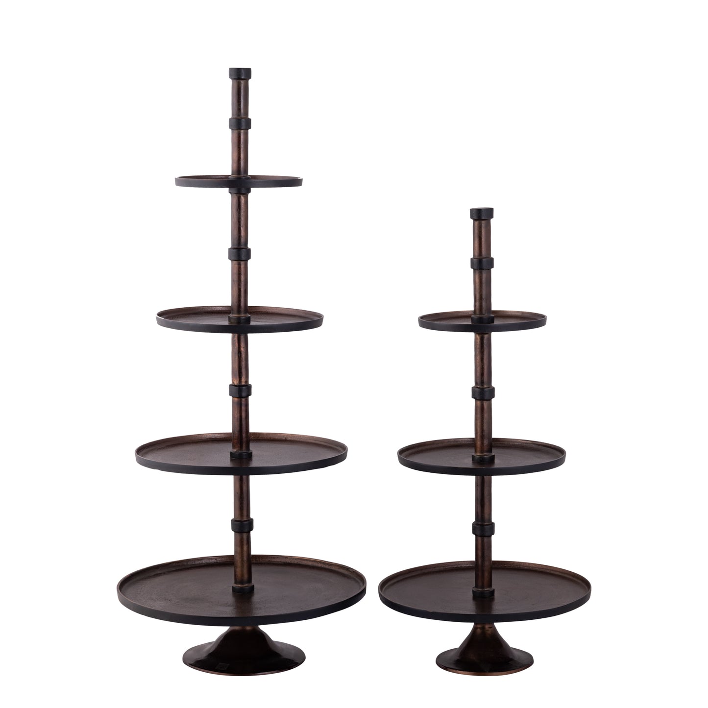 Glinda Koper Aluminium Etagère Rond S 103x49x49 cm