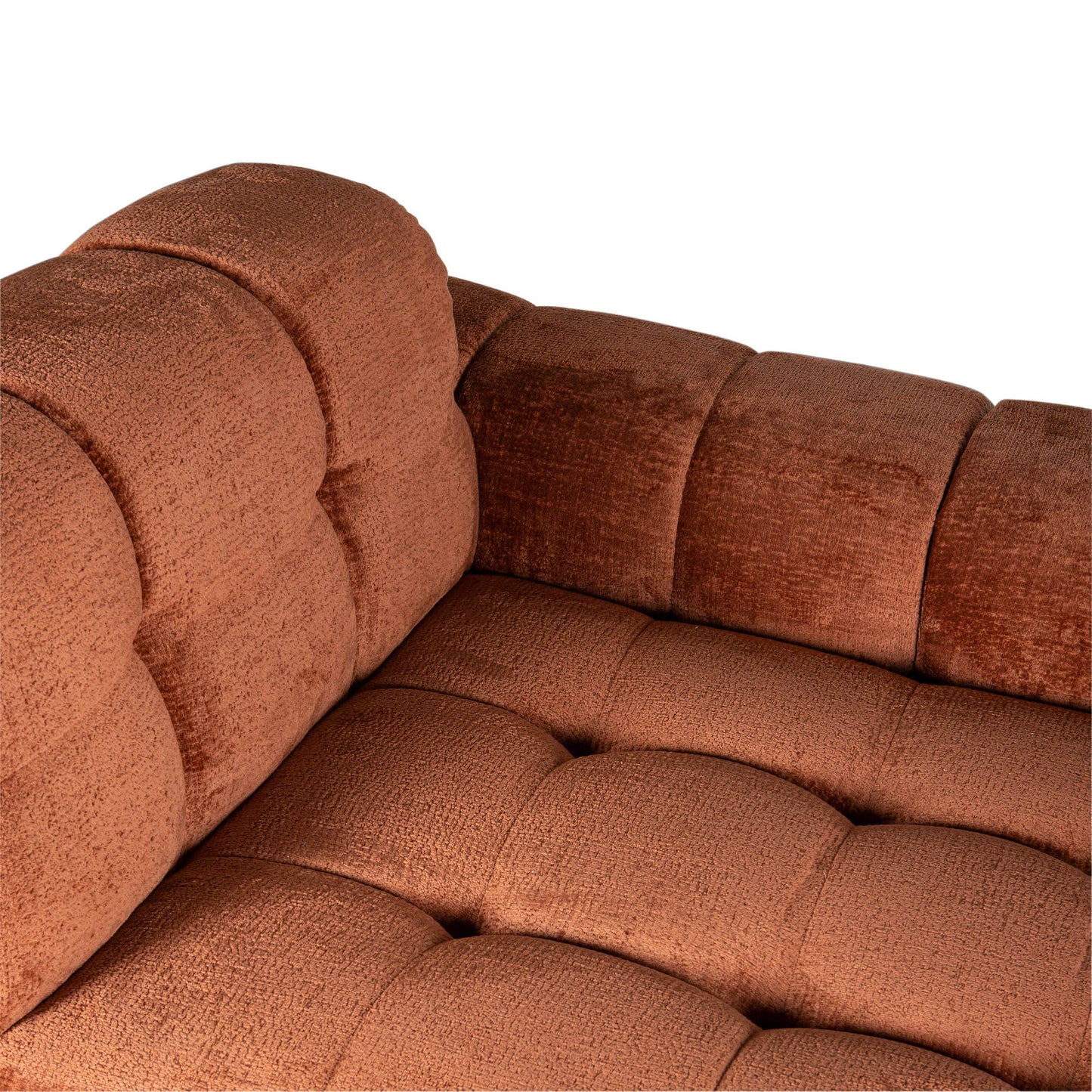 Jidde Sofa Berge 3032 Rust Fabric Chaise Longue R