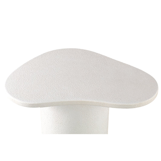 Krysta White Mdf Coffee Table Organic Shape L