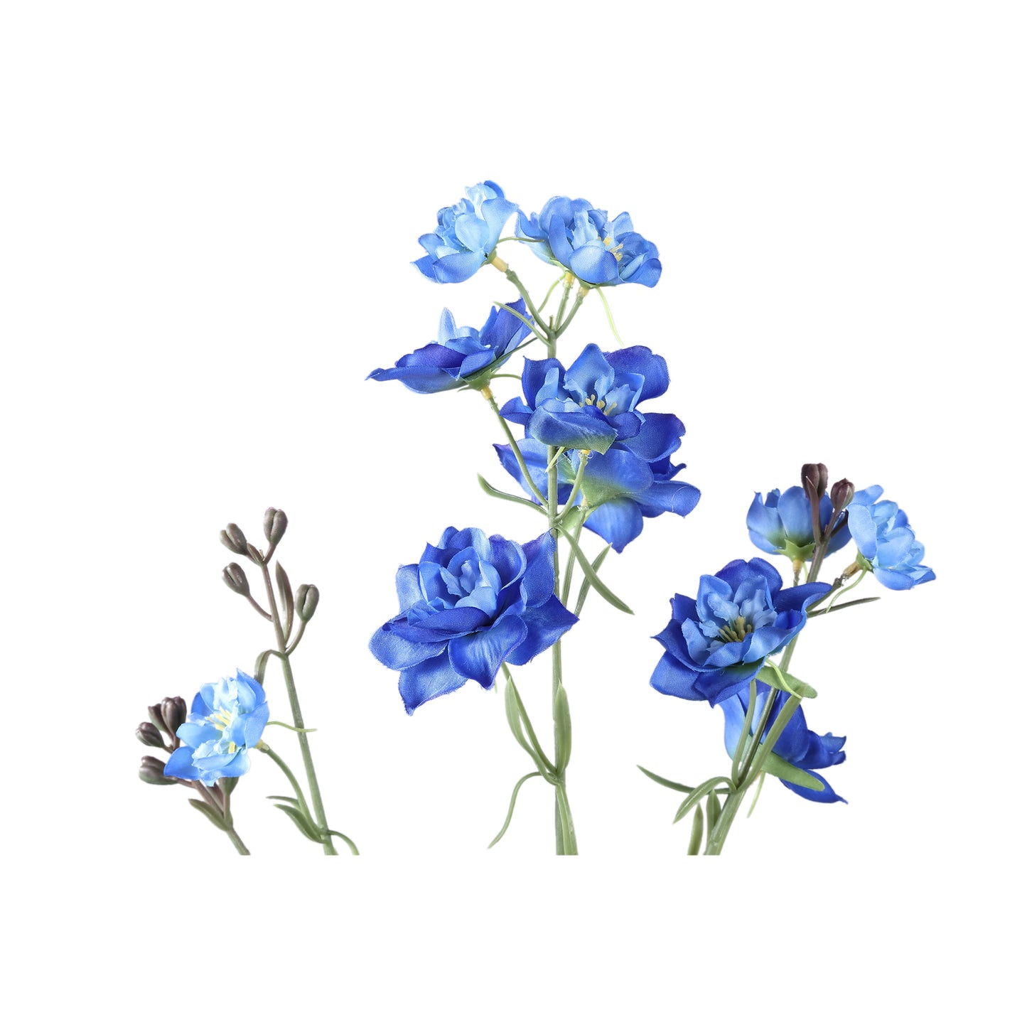 Garden Flower Blauwe Delphinium Spray - Set van 12 87x41x23 cm