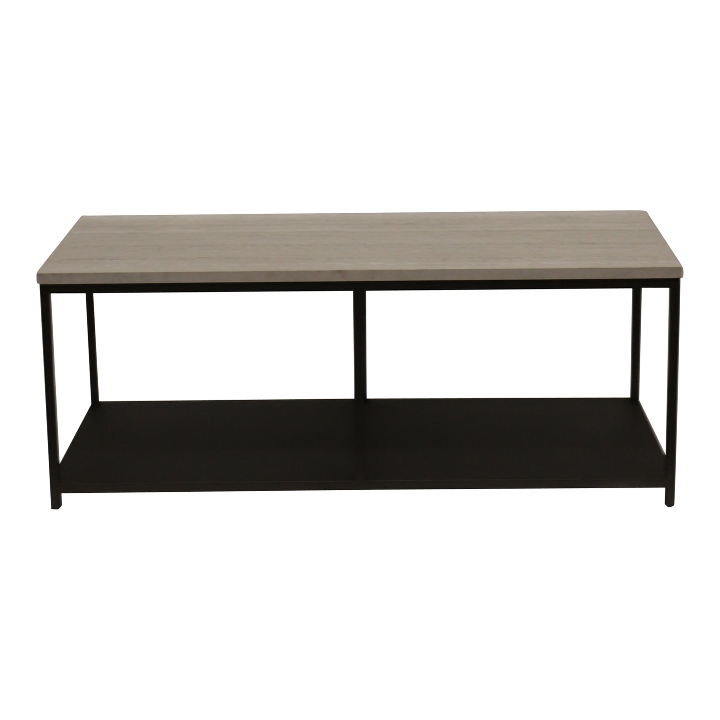 Laco White Sidetable Marble Top Taupe Metal Frame