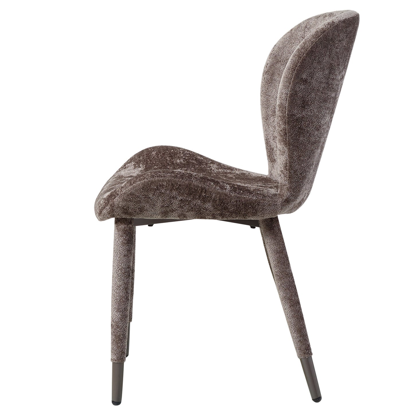 Thor Mocca Eetkamerstoel Set van 2 Aphrodite Stof 87x62x52 cm
