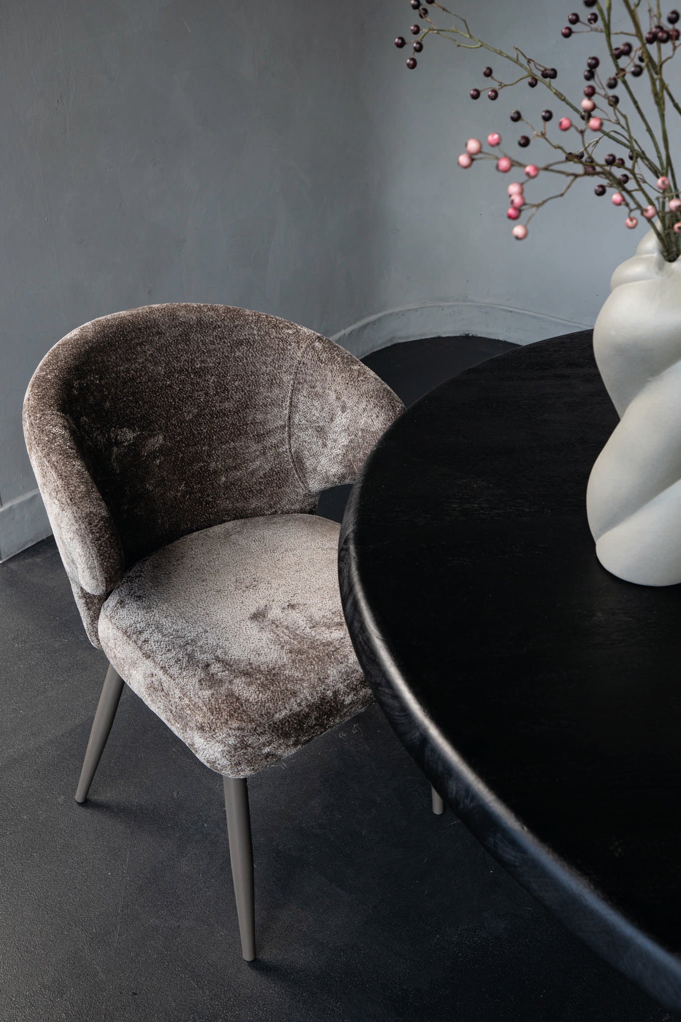Ares Mocca Eetkamerstoel Aphrodite Met Keramische Poot 84.5x60x60 cm