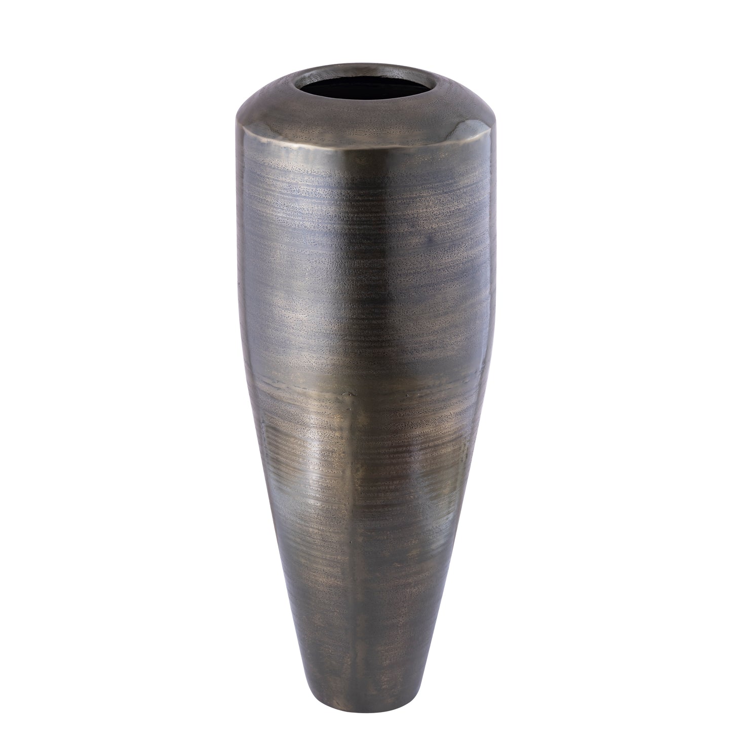 Micheal Grijze Aluminium Pot Hoog Rond L 99x37x37 cm