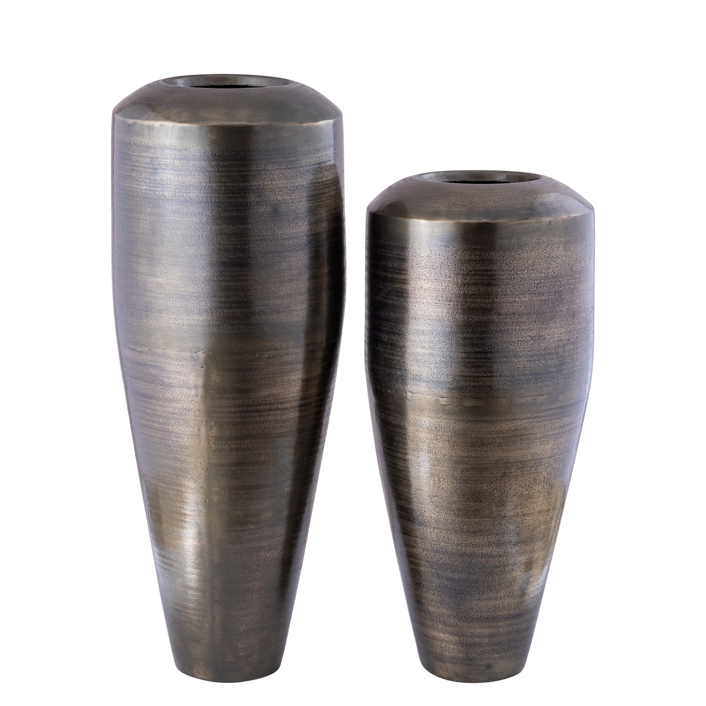 Micheal Gunmetal Aluminium Pot Hoog Rond S 85x35x35 cm