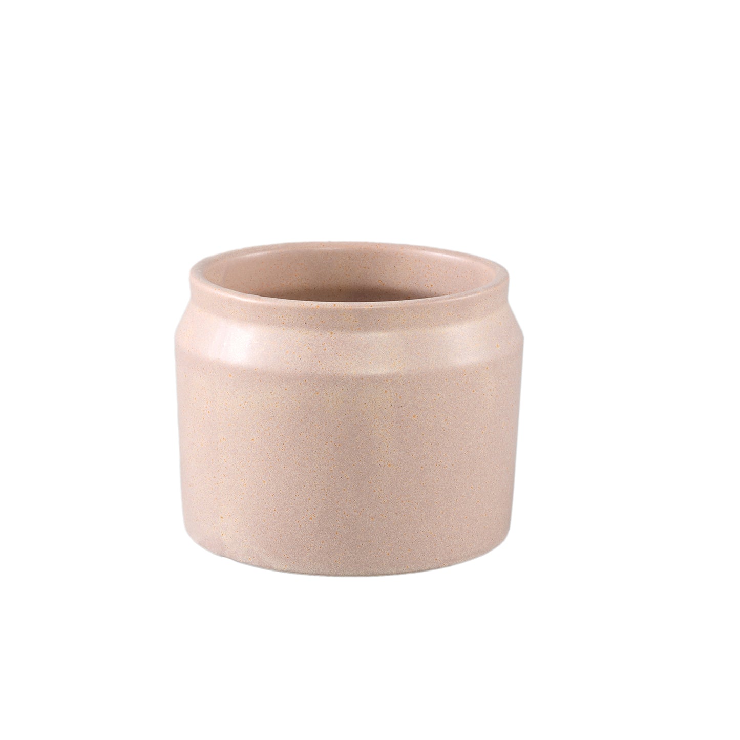 Jillanne Crème Keramische Ronde Pot Rand Set van 12 Stuks - 12 Sets 9x11.5x11.5 cm
