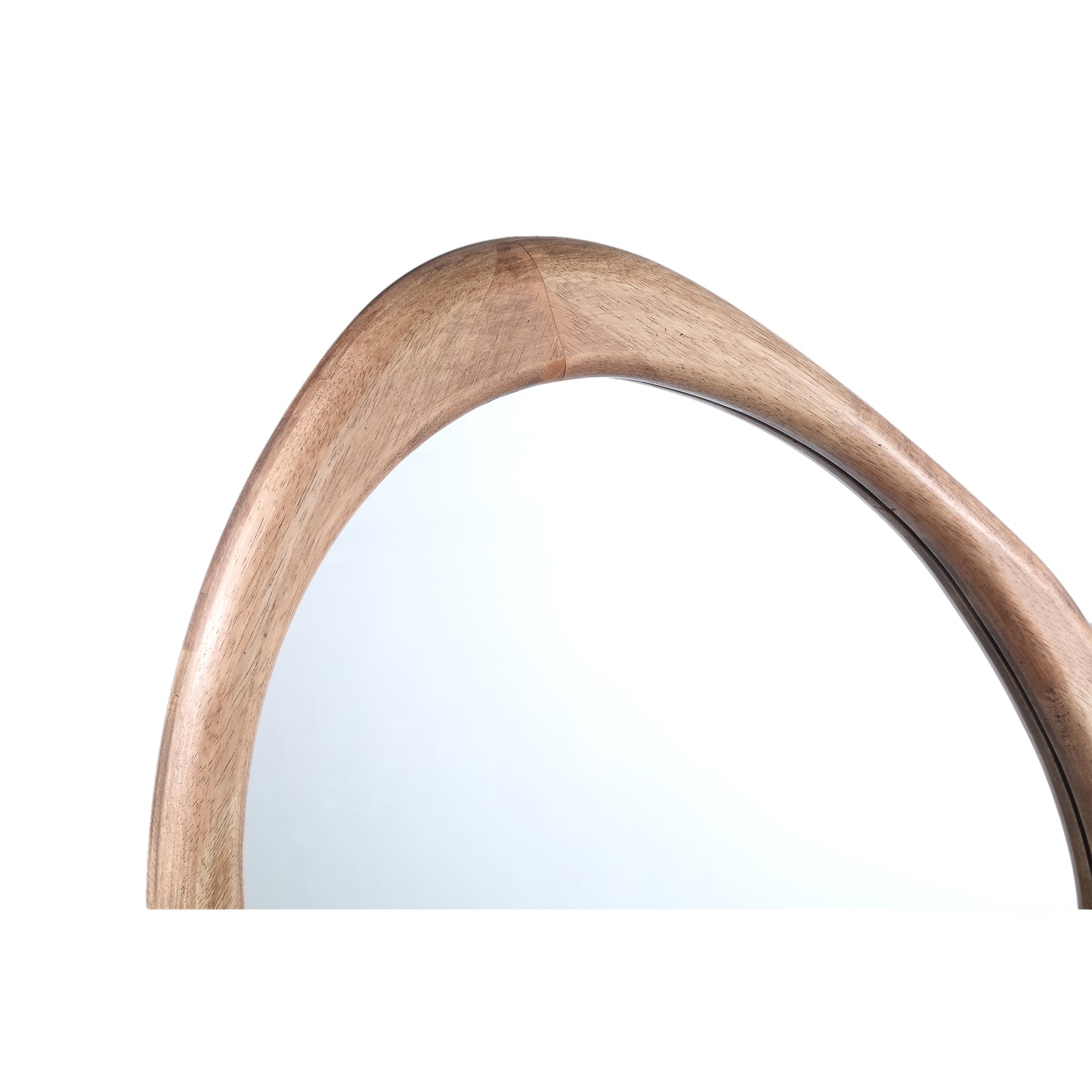 Neelix Natuurlijke Rubberhout Organische Spiegel S 60x50x3 cm