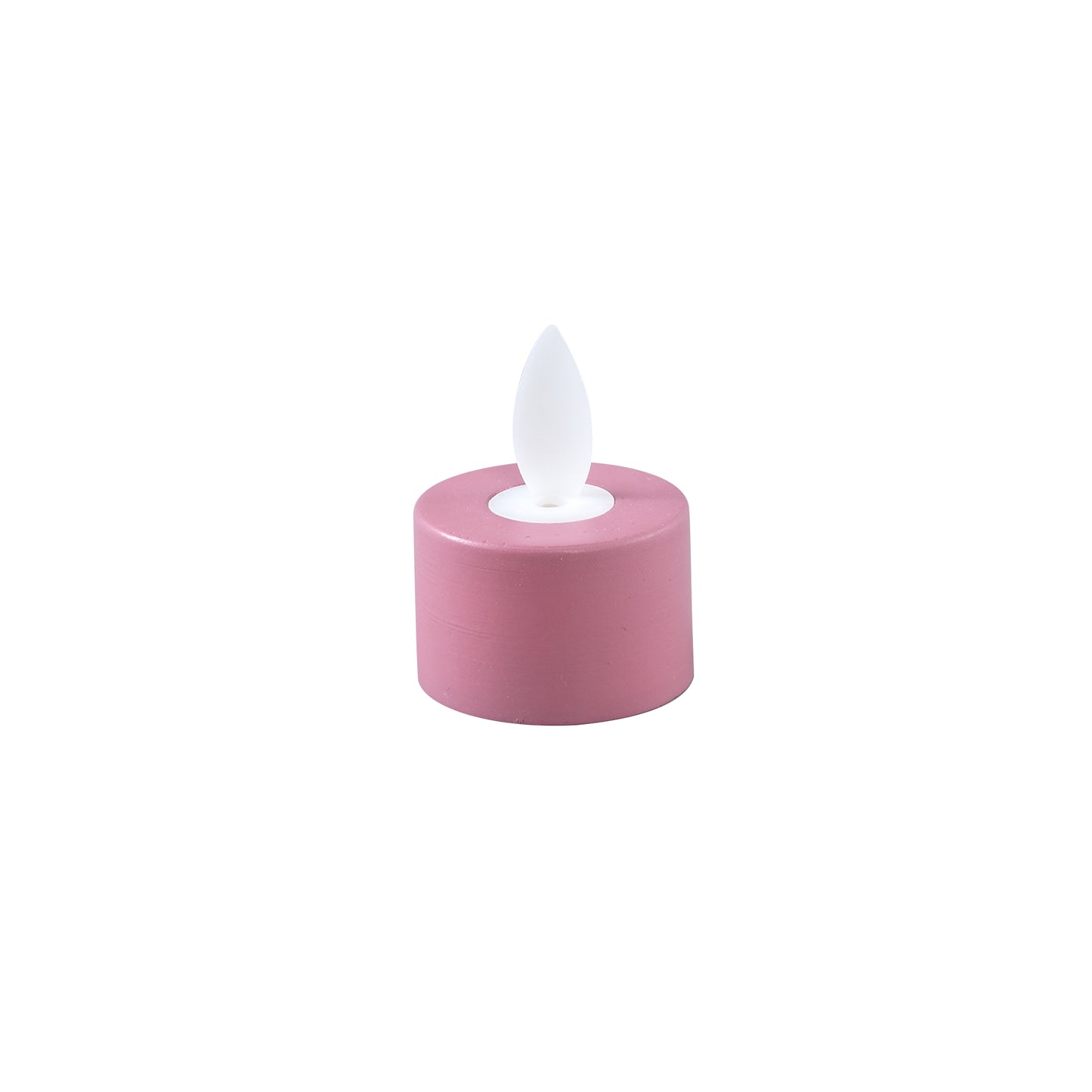 LED Theelichtkaars Roze Rustiek Set van 6 Stuks - 6 Sets 4.5x3.5x3.5 cm