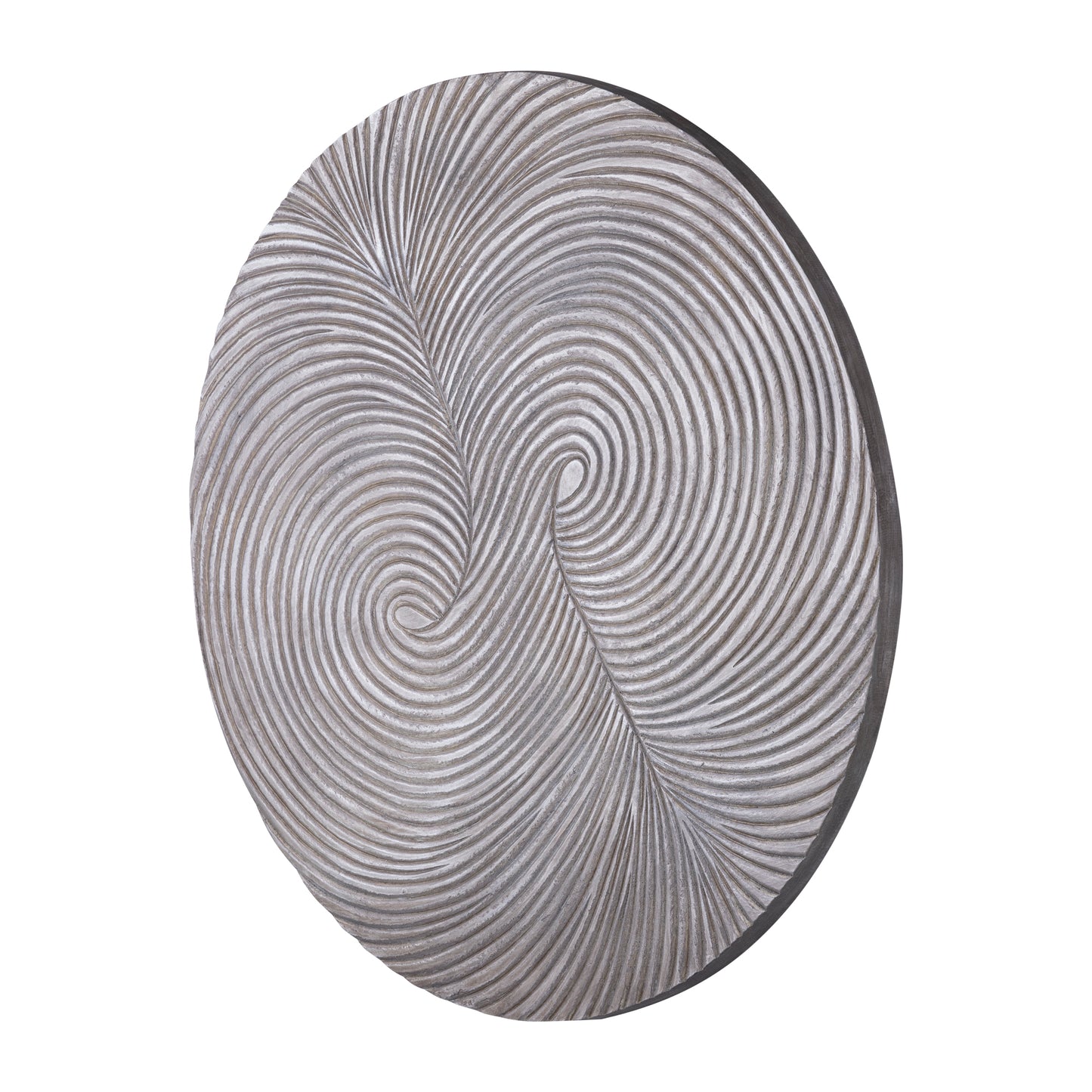 Wiktor Bruin MDF Rond Wandpaneel Swirl Carved S 90x90x2.5 cm