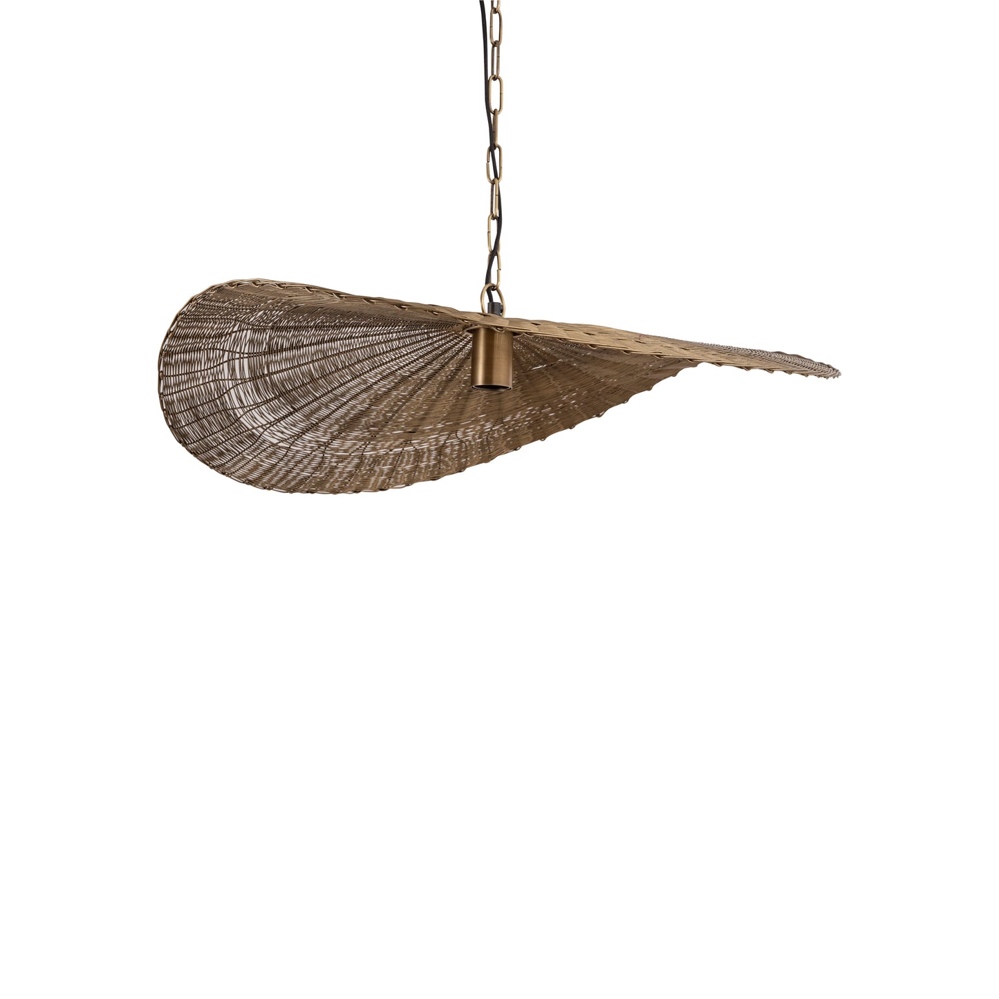 Shauney Gouden Ijzeren Golvende Hanglamp Rond S 20x70x53 cm