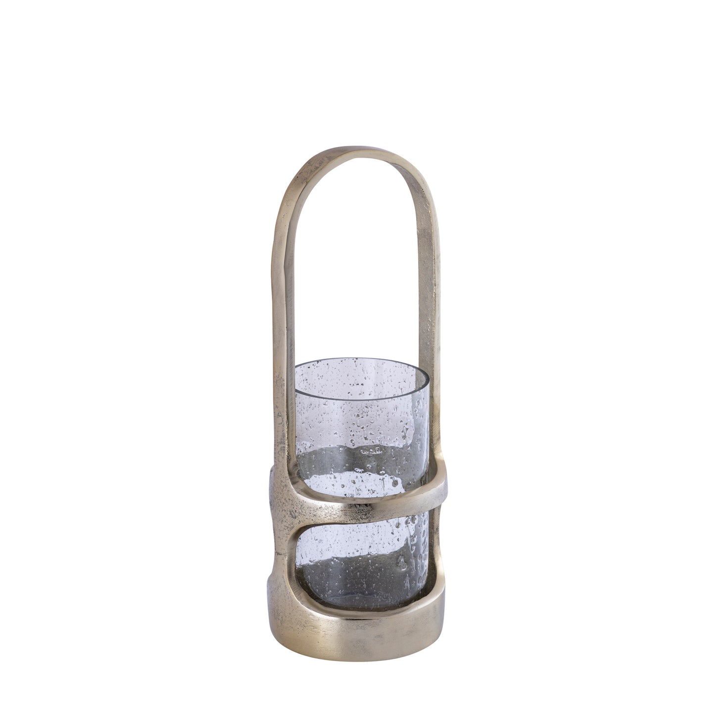 Rahana Gouden Gegoten Aluminium Lantaarn Hoog S 40x14x14 cm