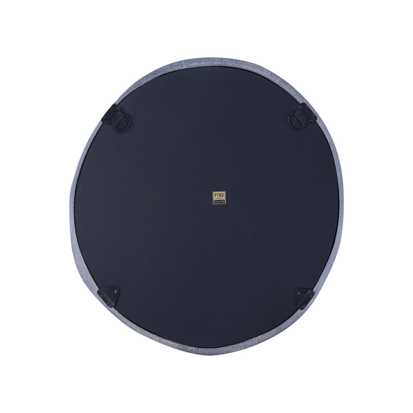 Limera Nikkel Aluminium Ronde Spiegel Onregelmatige Rand S 75x75x2 cm