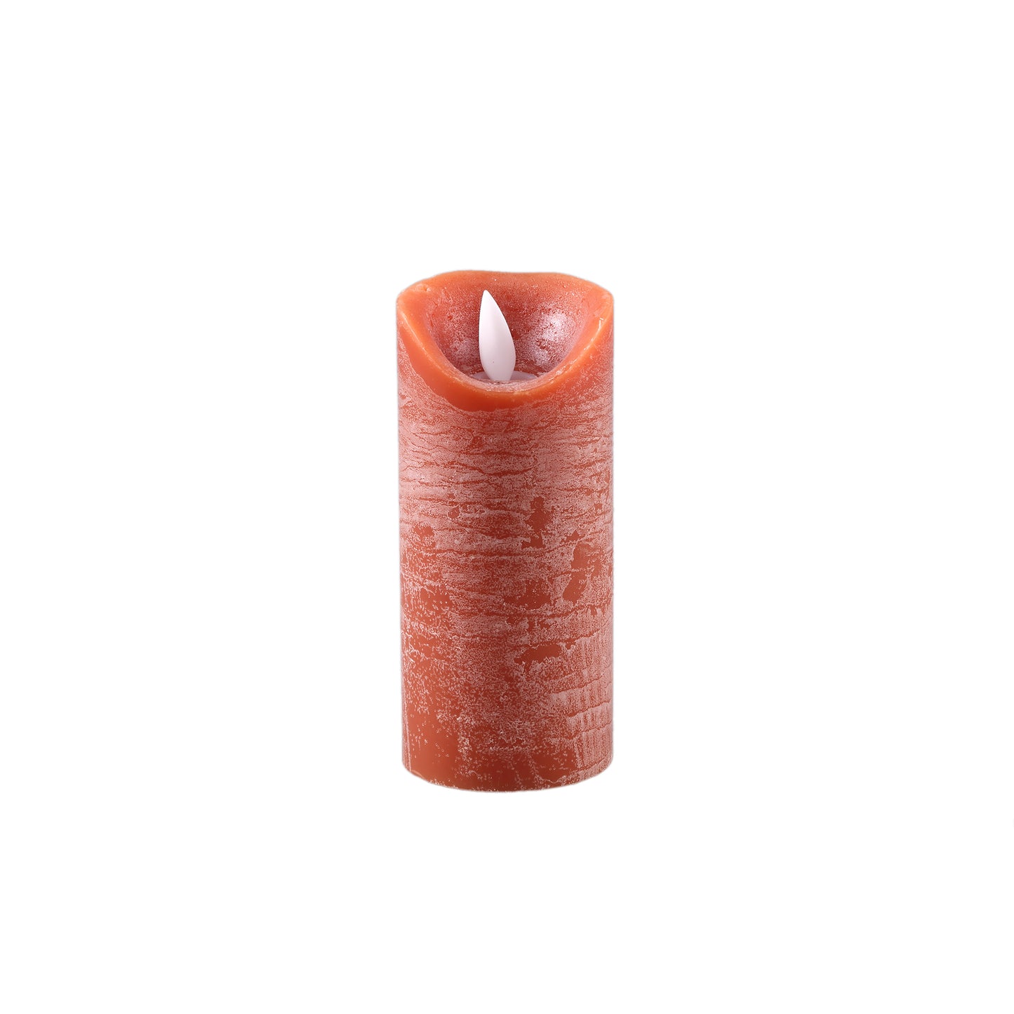 LED Lichtkaars Roestoranje Bewegende Vlam XS - Set van 12 Stuks - 12 Sets 12.5x5.5x5.5 cm