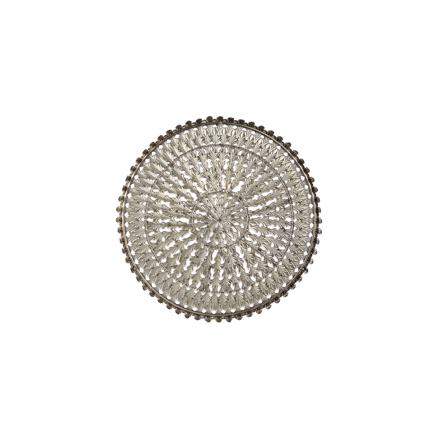 Xavery Bronze Round Iron Wall Panel Carved Look S